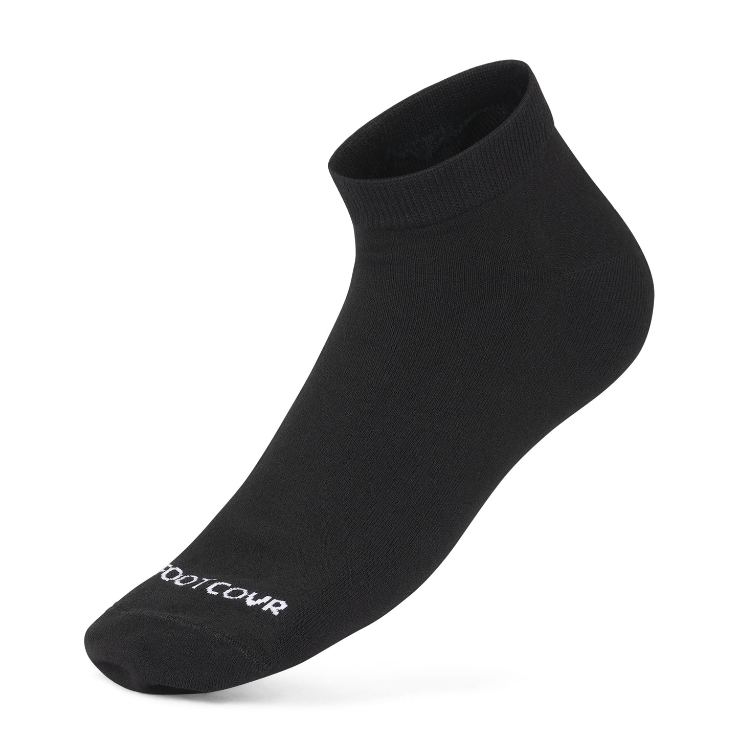 Footcovr Black Low Ankle Socks - 6 pair
