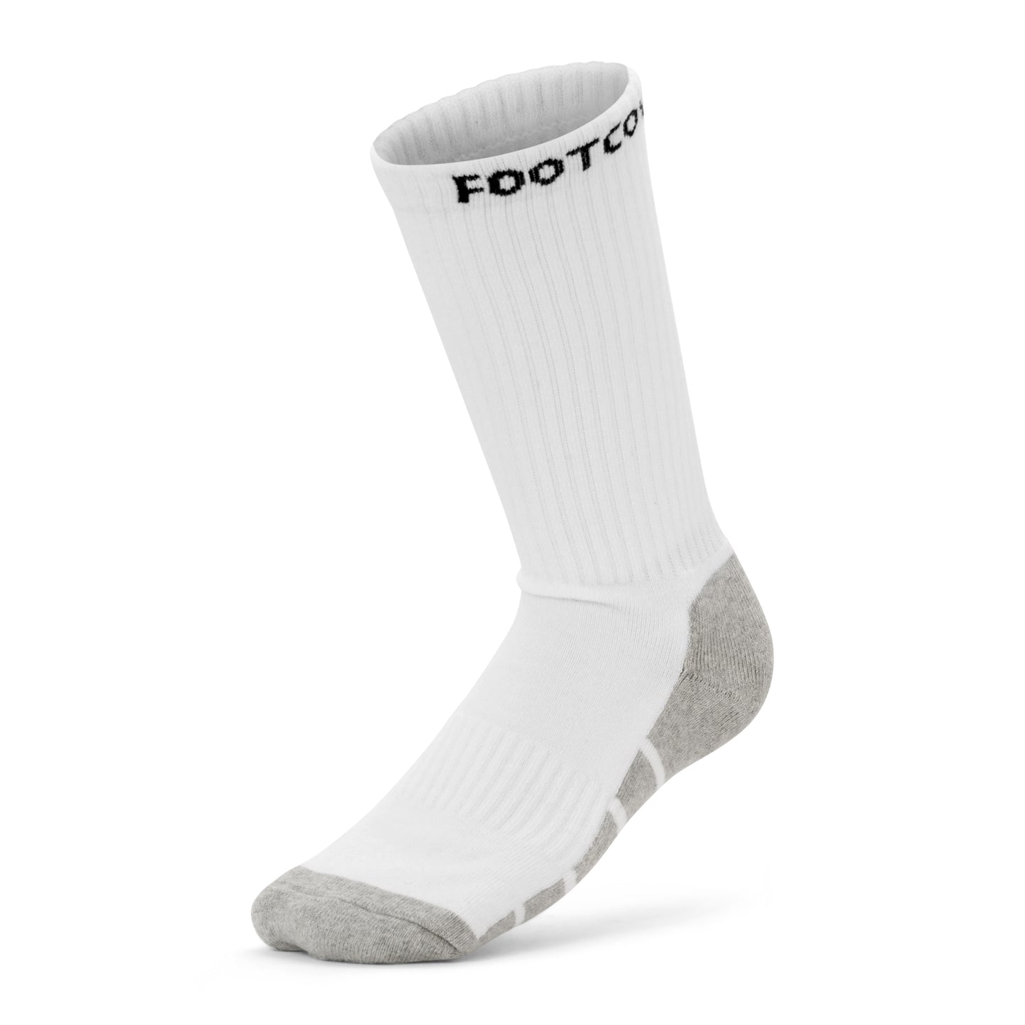 White crew footcovr socks