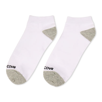 Premium Cotton (12 Pair)Low Ankle Sock Bundle - 6 White/6 Black