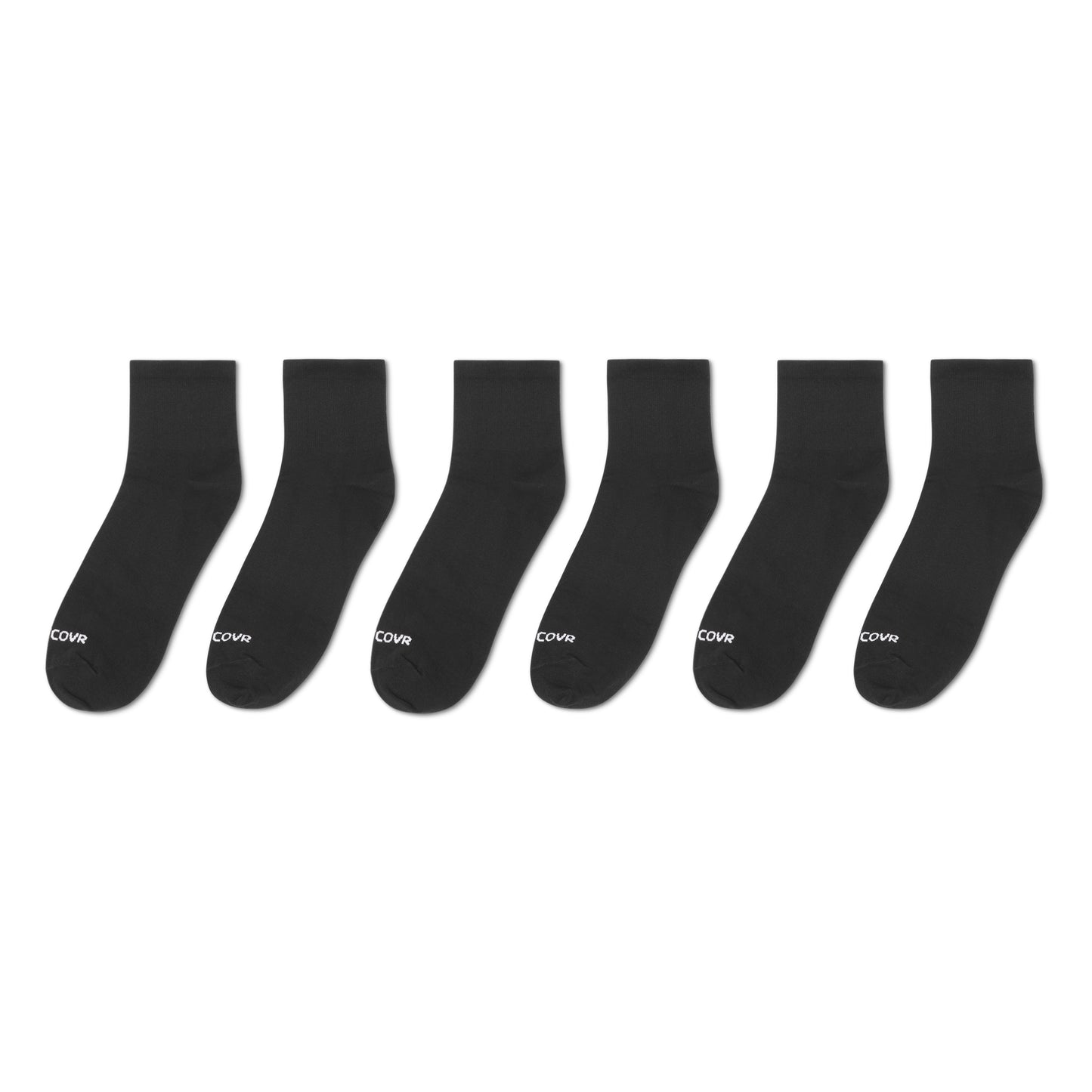 Premium Cotton Ankle Sock Bundle - 11 Pairs (6 Black/5 White)