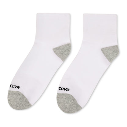 Premium Cotton Ankle Sock Bundle - 11 Pairs (6 Black/5 White)