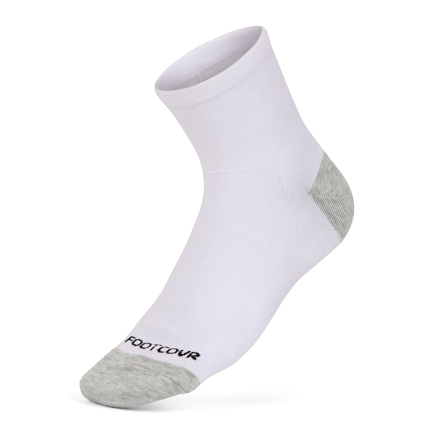 Premium Cotton Ankle Sock Bundle - 11 Pairs (6 Black/5 White)