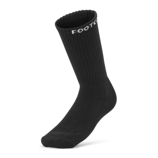 Cushioned Crew Black - 6 Pair