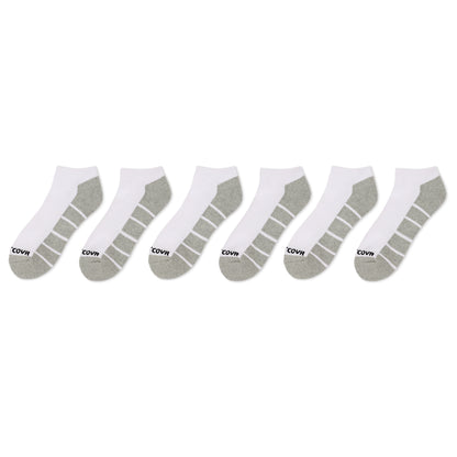 Cushioned Premium Cotton Low Ankle Socks  (6 Pair) Size Mens 8-12