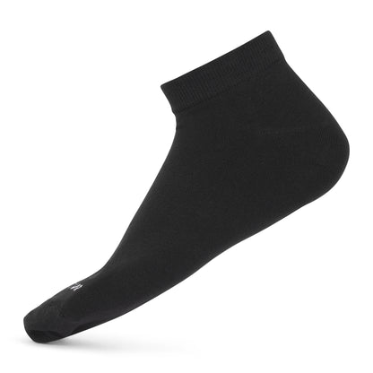 Premium Cotton Low Ankle Socks - Black (6 Pair) Size Mens 6-12