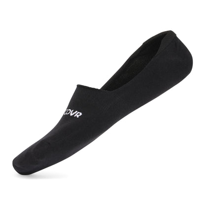 Premium Cotton No Show Socks - Black (6 Pair) Size Mens 6-12