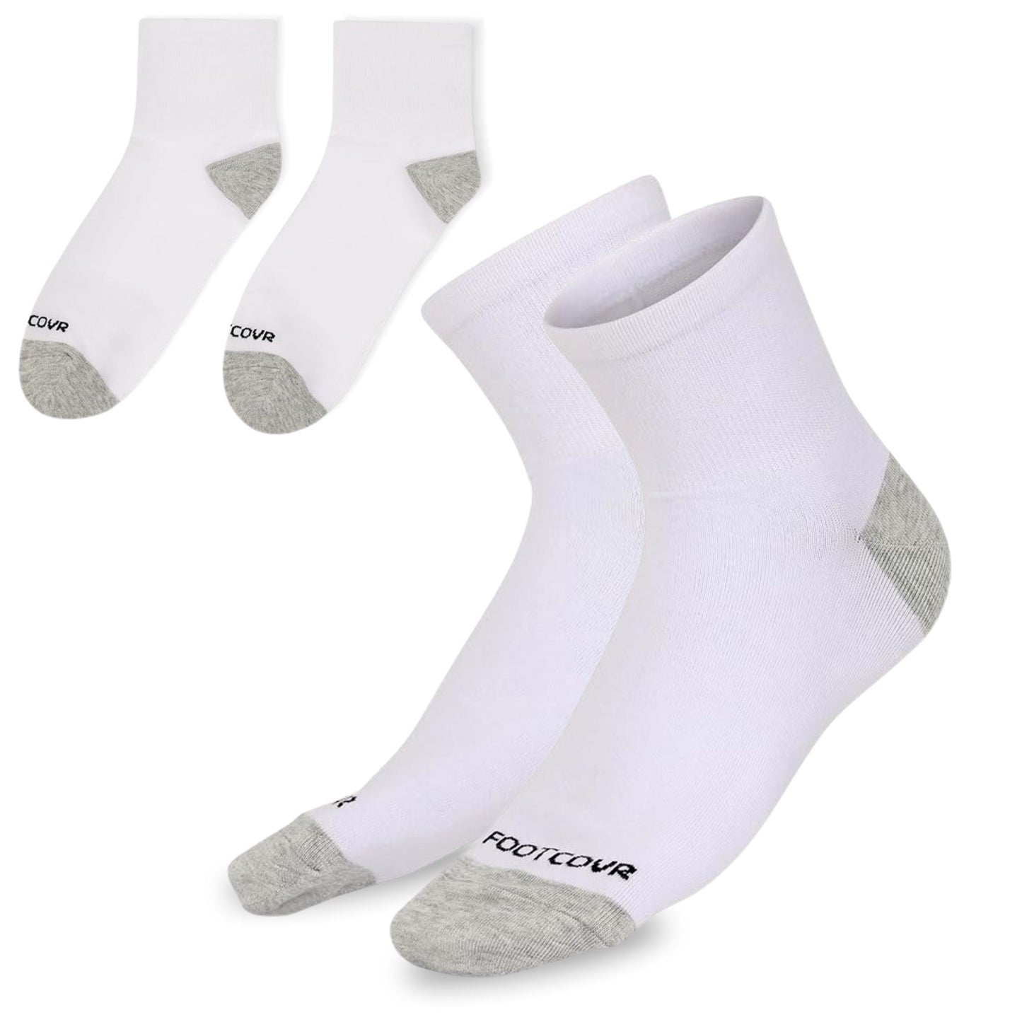 Premium Cotton Ankle Socks for Women & Men - (5 Pair) Size Mens 6-12