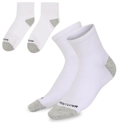 Premium Cotton Ankle Socks for Women & Men - (5 Pair) Size Mens 6-12