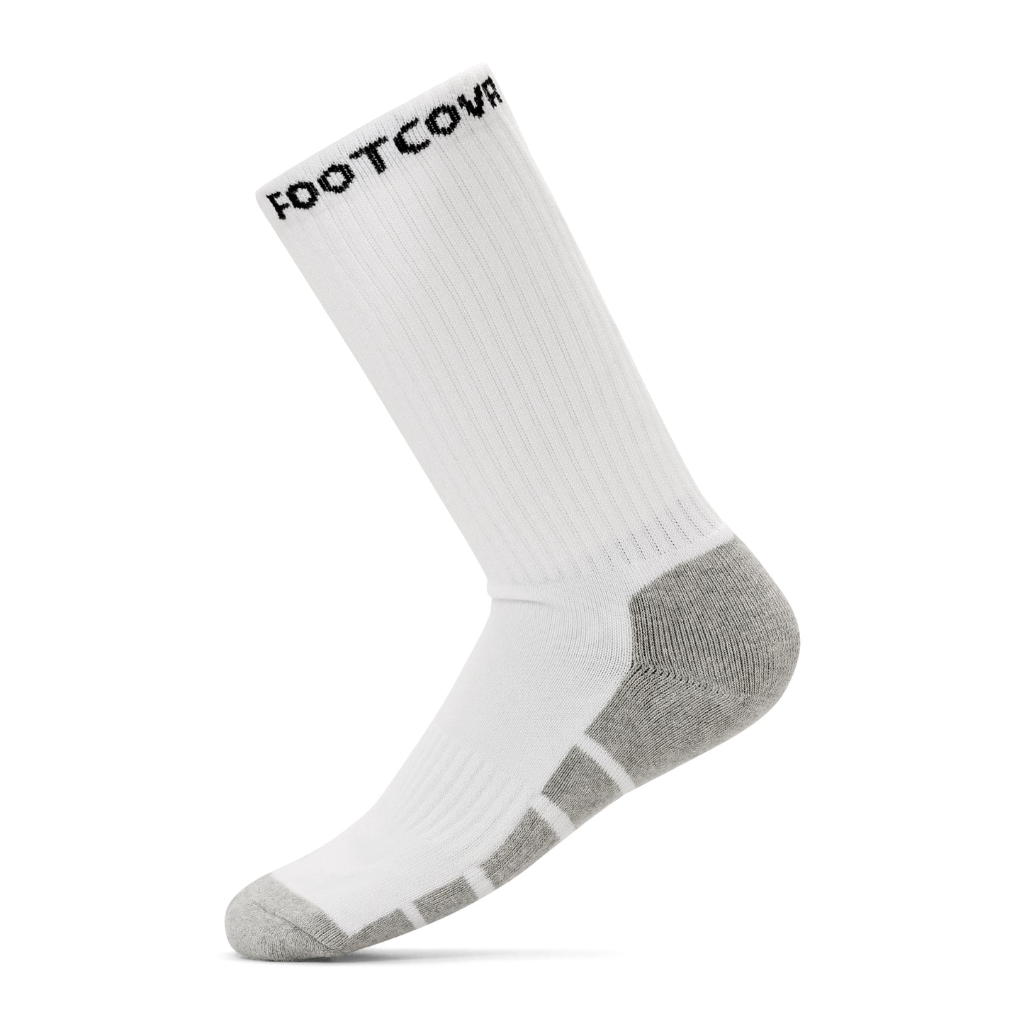 footcovr white comfy unsex socks