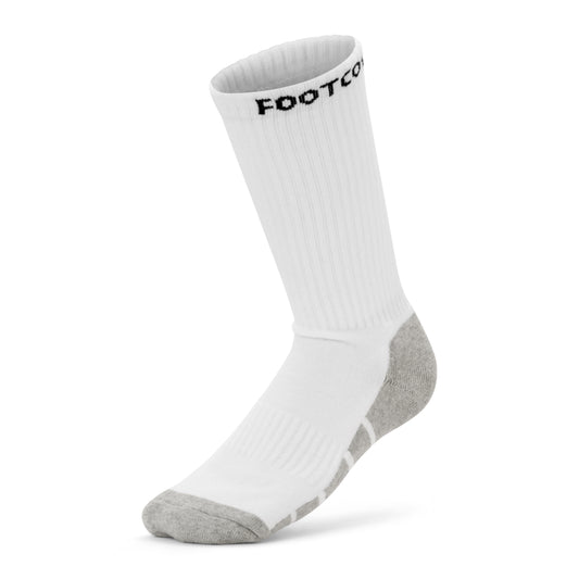 White crew footcovr socks